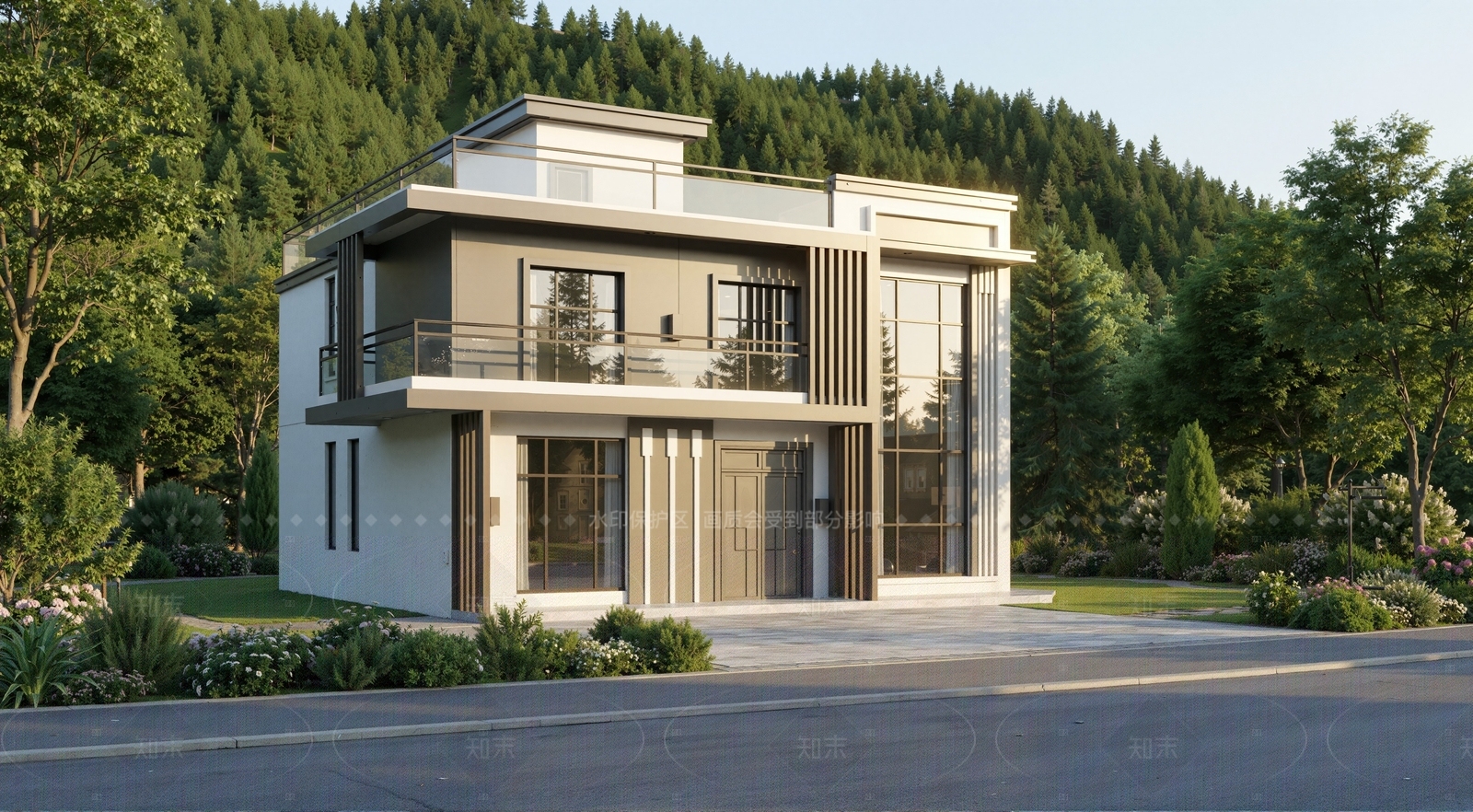 现代乡村民房SU模型下载【ID:1207565894】