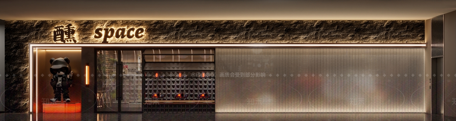 新中式禅意酒吧3D模型下载【ID:1207566364】