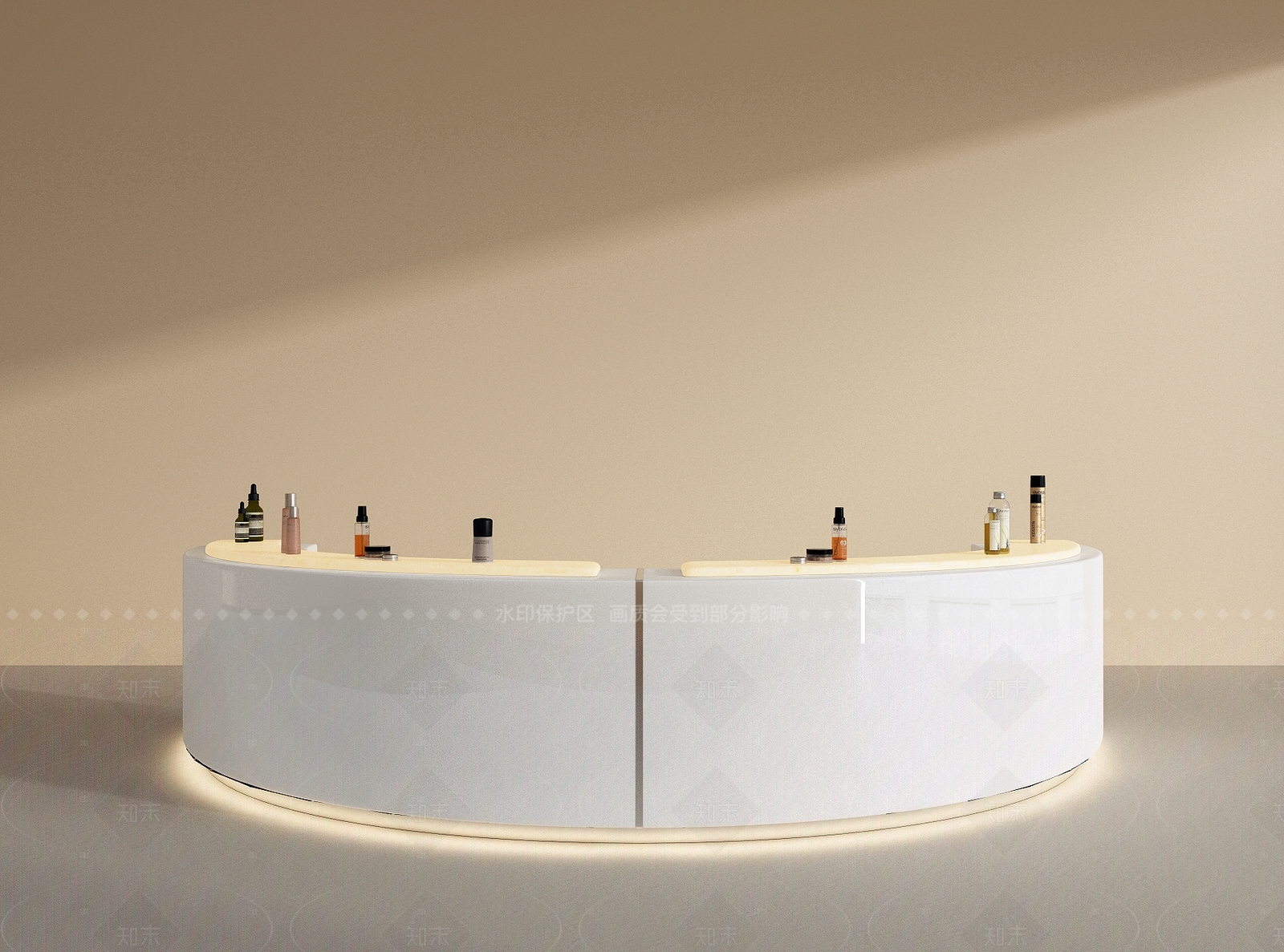 现代化妆品展台3D模型下载【ID:1207566765】