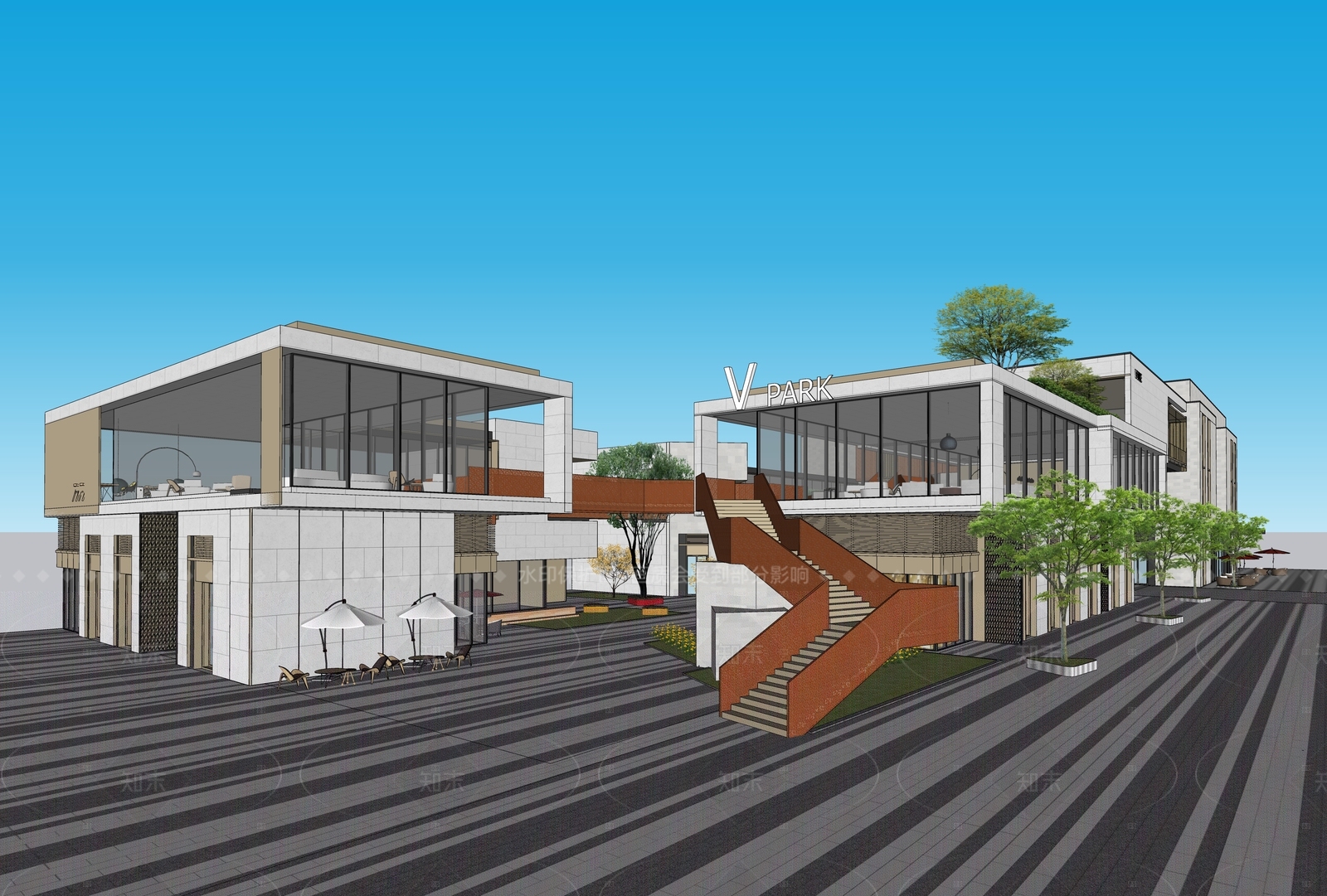 现代工业购物中心SU模型下载【ID:1207566974】