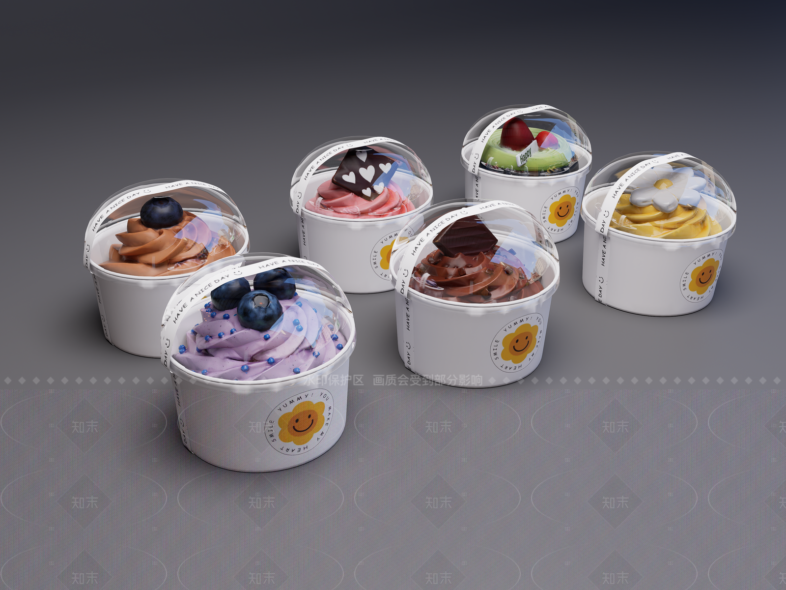 现代甜品面包店SU模型下载【ID:1207567520】