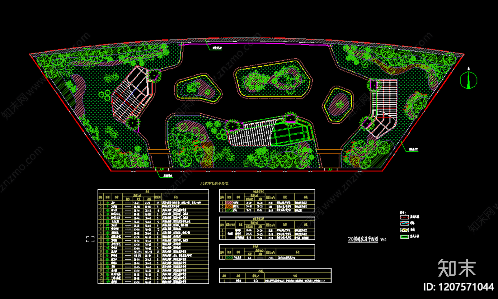 屋顶绿化施工图下载【ID:1207571044】