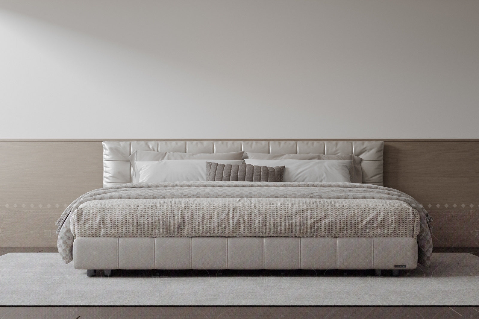 现代意式双人床3D模型下载【ID:1207571575】