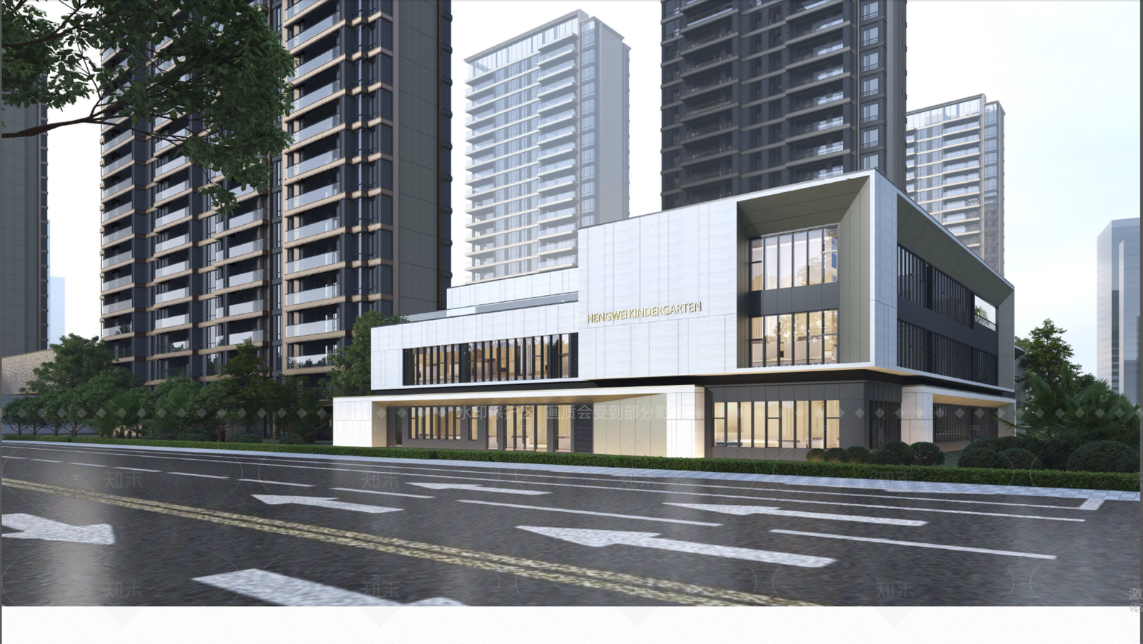 现代幼儿园SU模型下载【ID:1207572897】