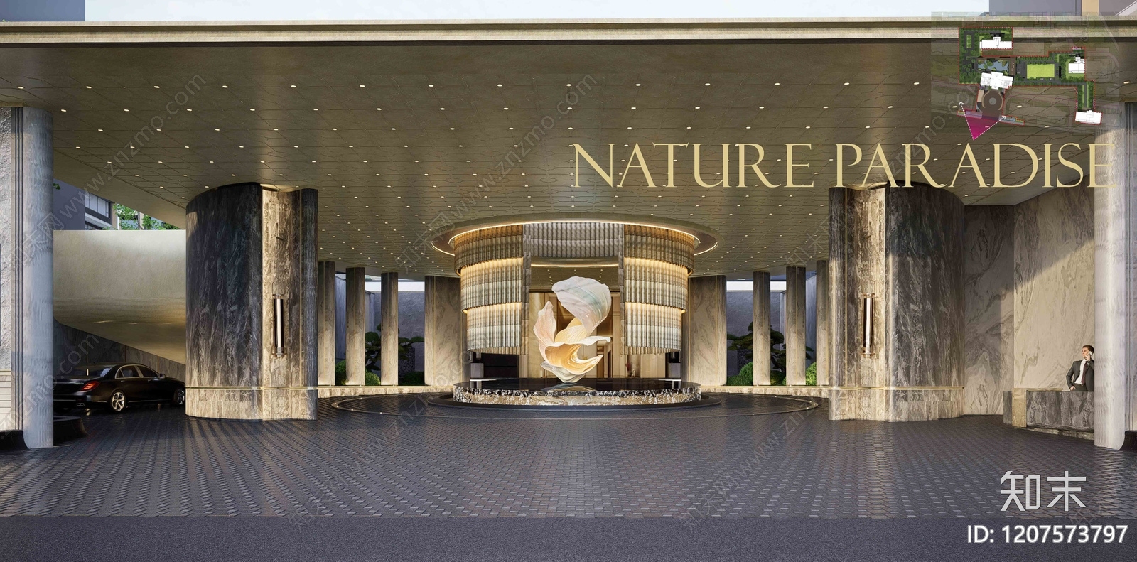现代示范区景观下载【ID:1207573797】