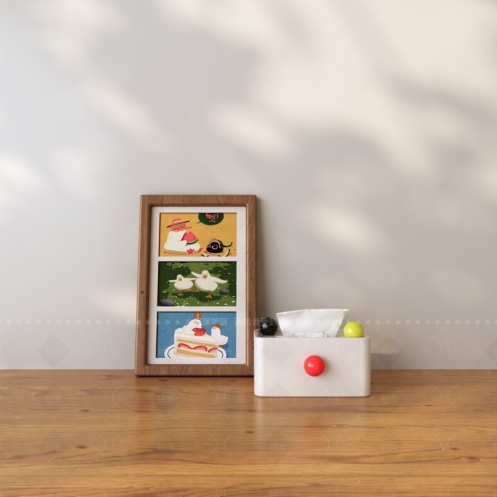 奶油现代摆件组合3D模型下载【ID:1207573966】