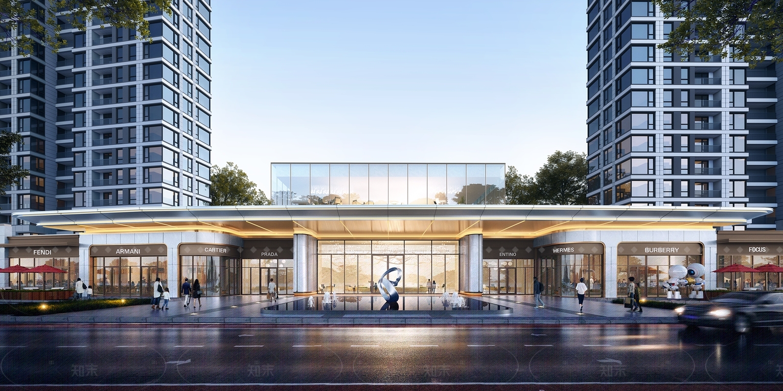 现代小公建SU模型下载【ID:1207672229】
