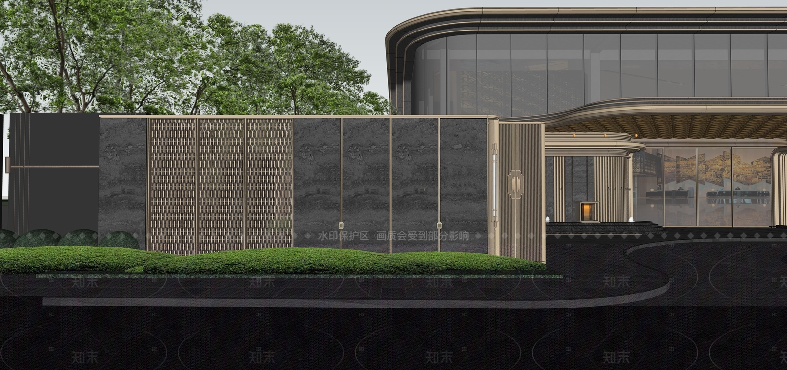 现代其他公共建筑SU模型下载【ID:1207575961】