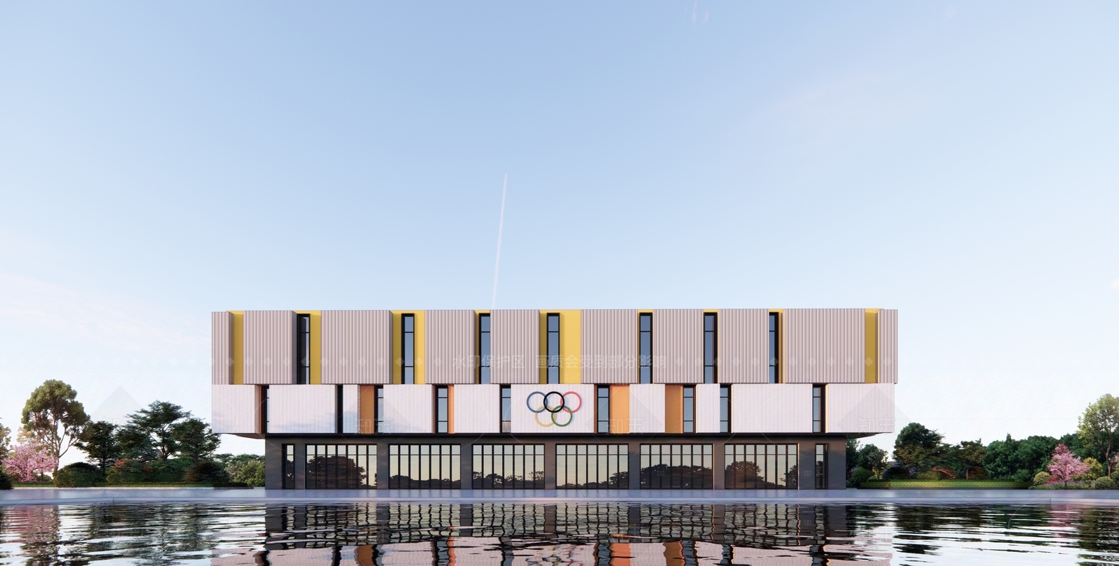 现代简约体育馆SU模型下载【ID:1207578431】