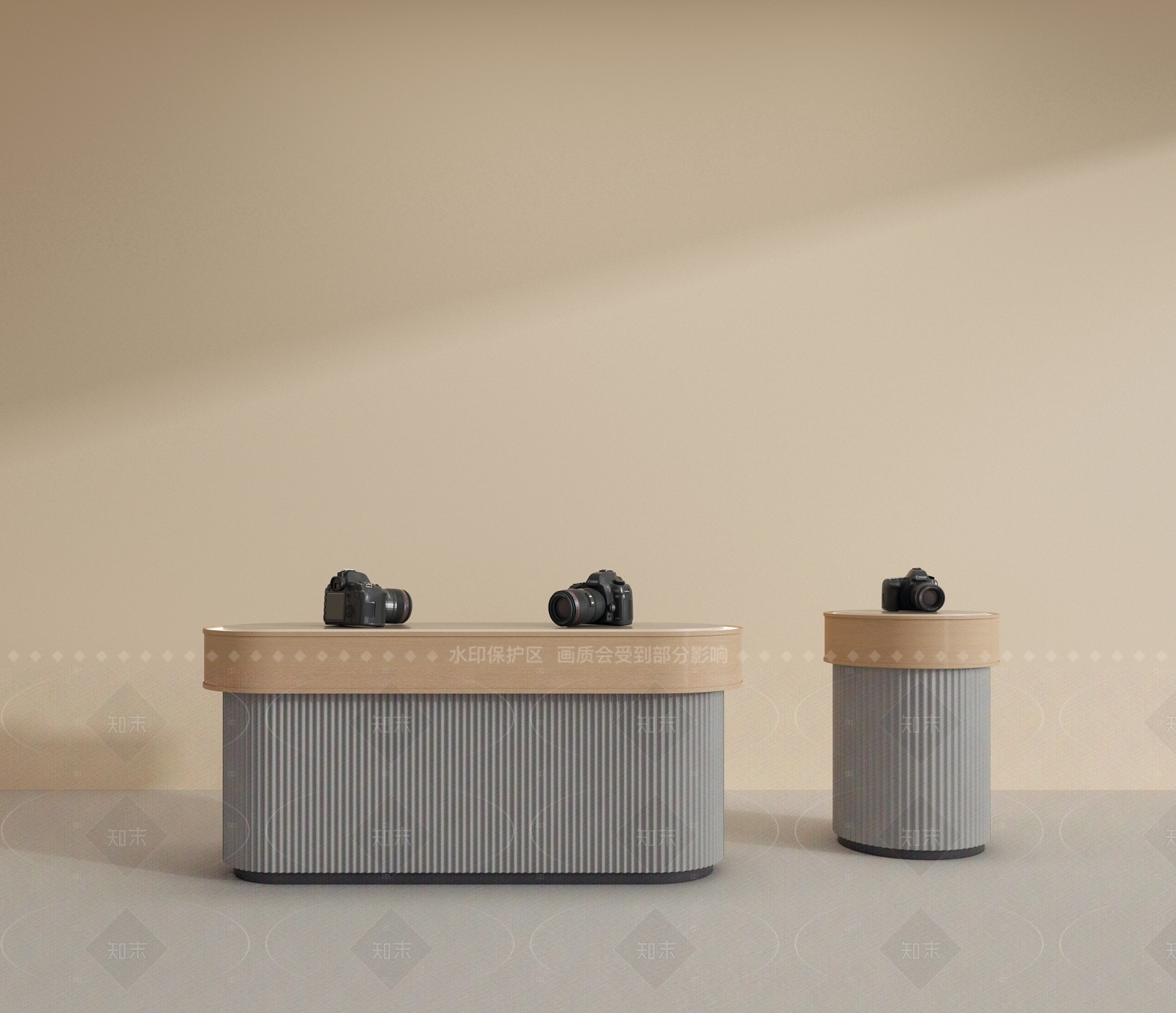 现代电子产品展台3D模型下载【ID:1207580028】