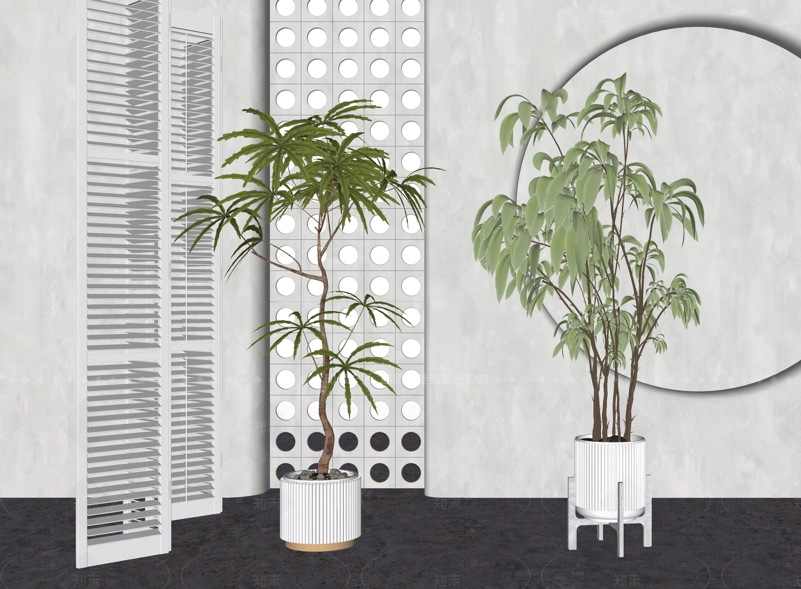 盆栽SU模型下载【ID:1207590459】