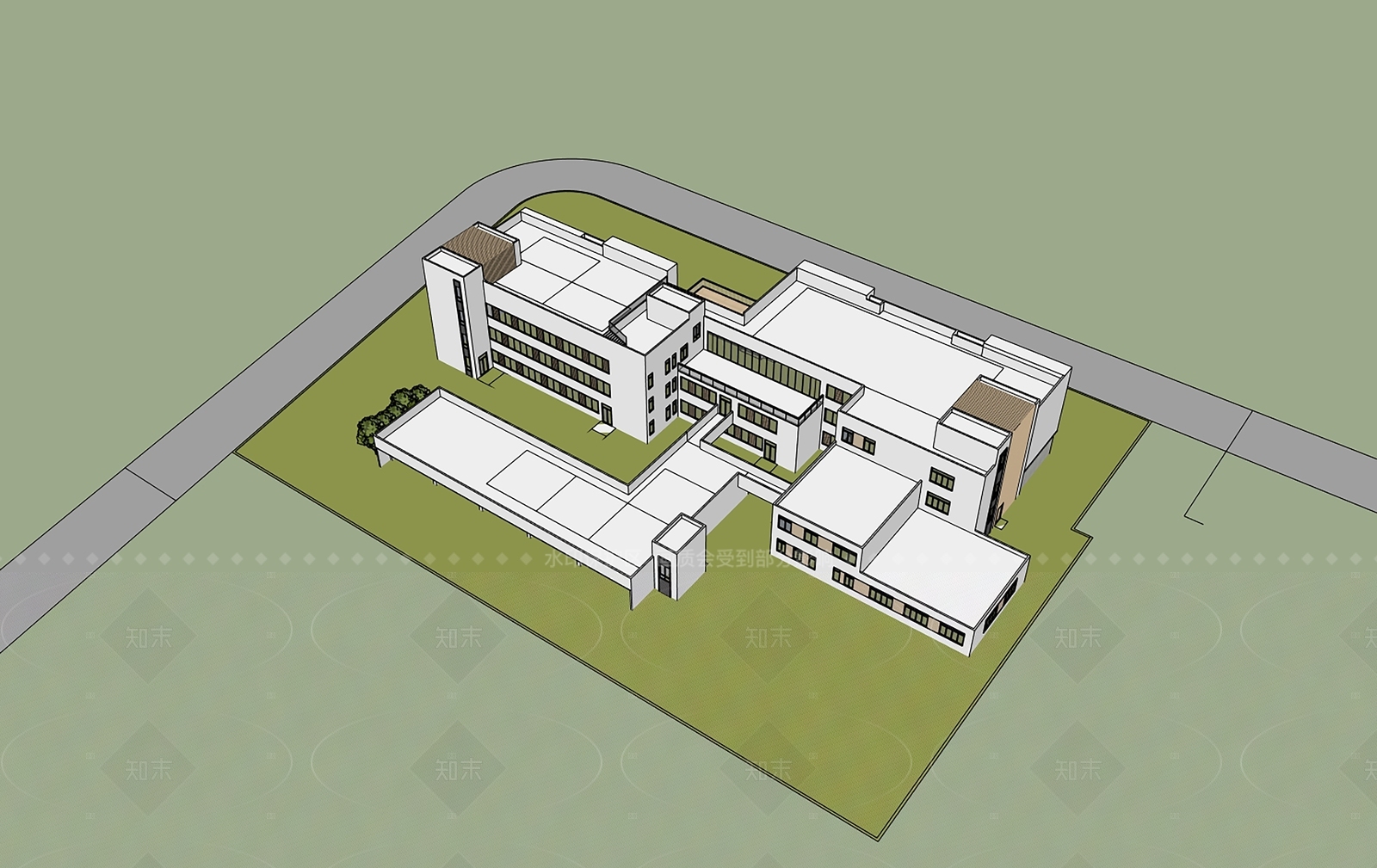 现代幼儿园SU模型下载【ID:1207597696】