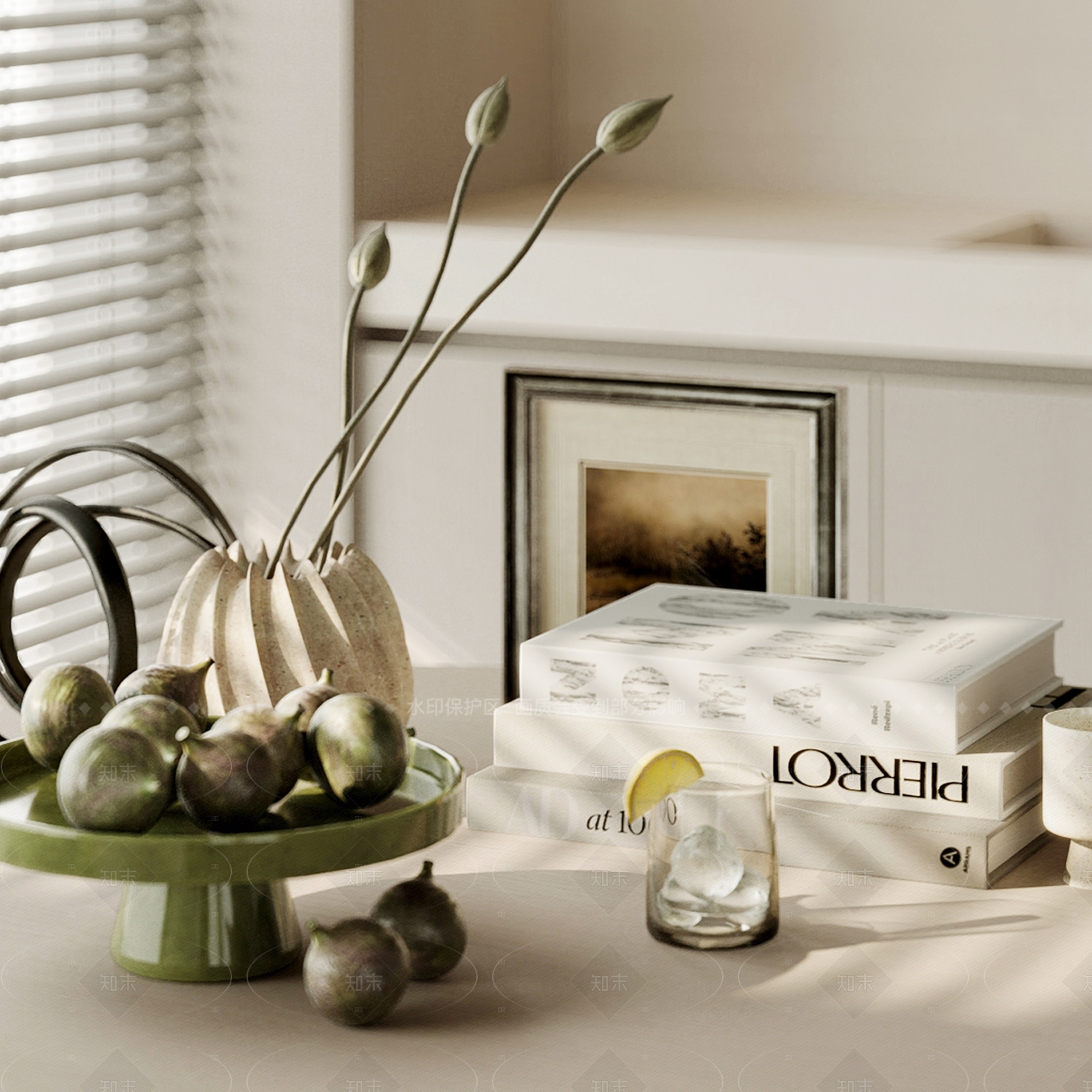 现代摆件组合3D模型下载【ID:1207599091】