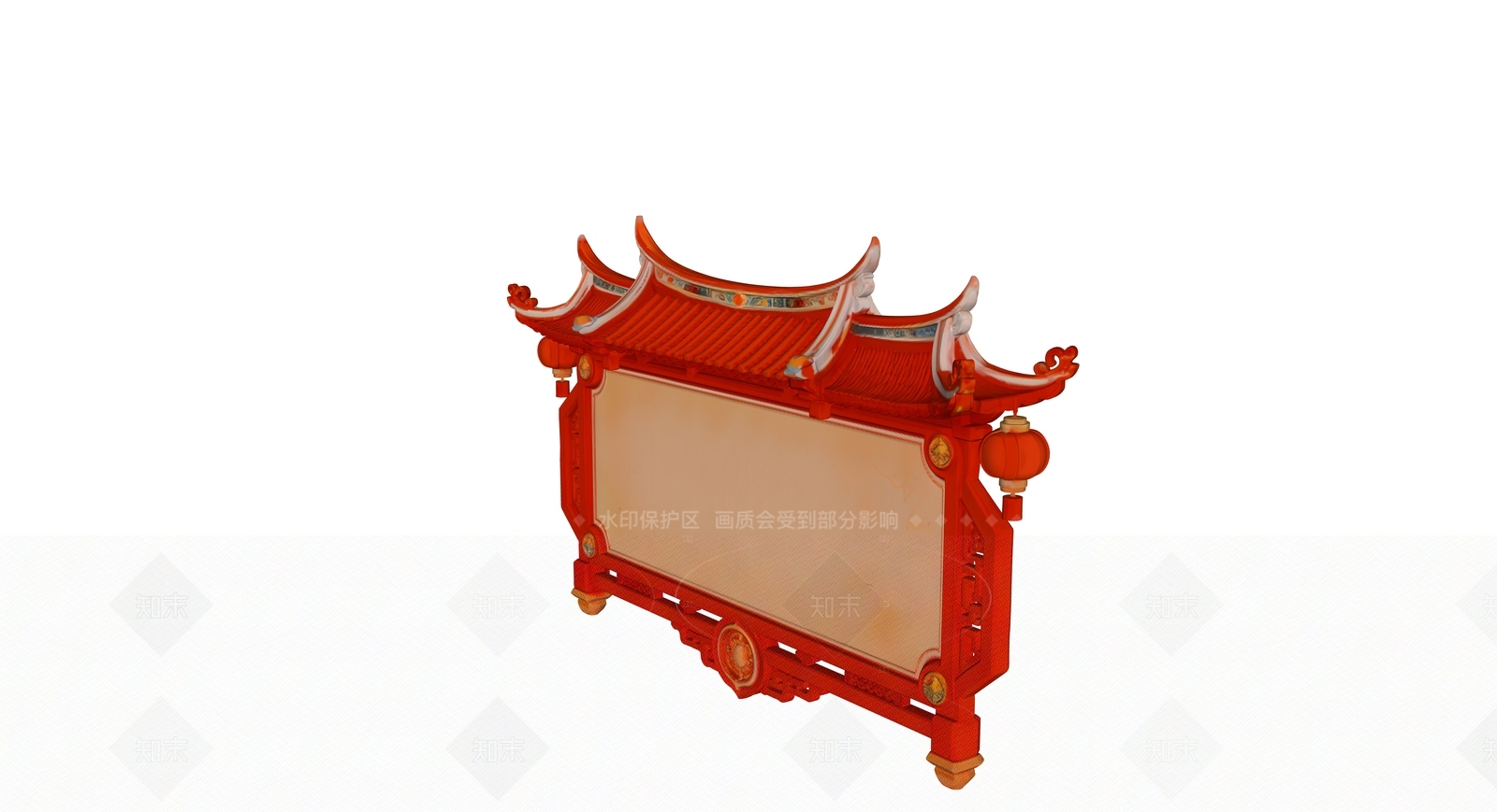 新中式中式其他景观小品SU模型下载【ID:1207608070】