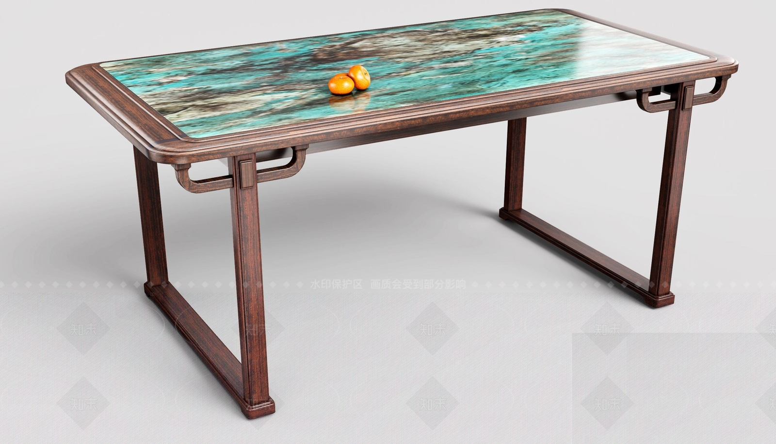 新中式中式餐桌3D模型下载【ID:1207614687】