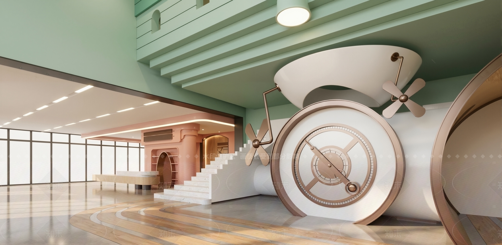 现代幼儿园SU模型下载【ID:1207619780】