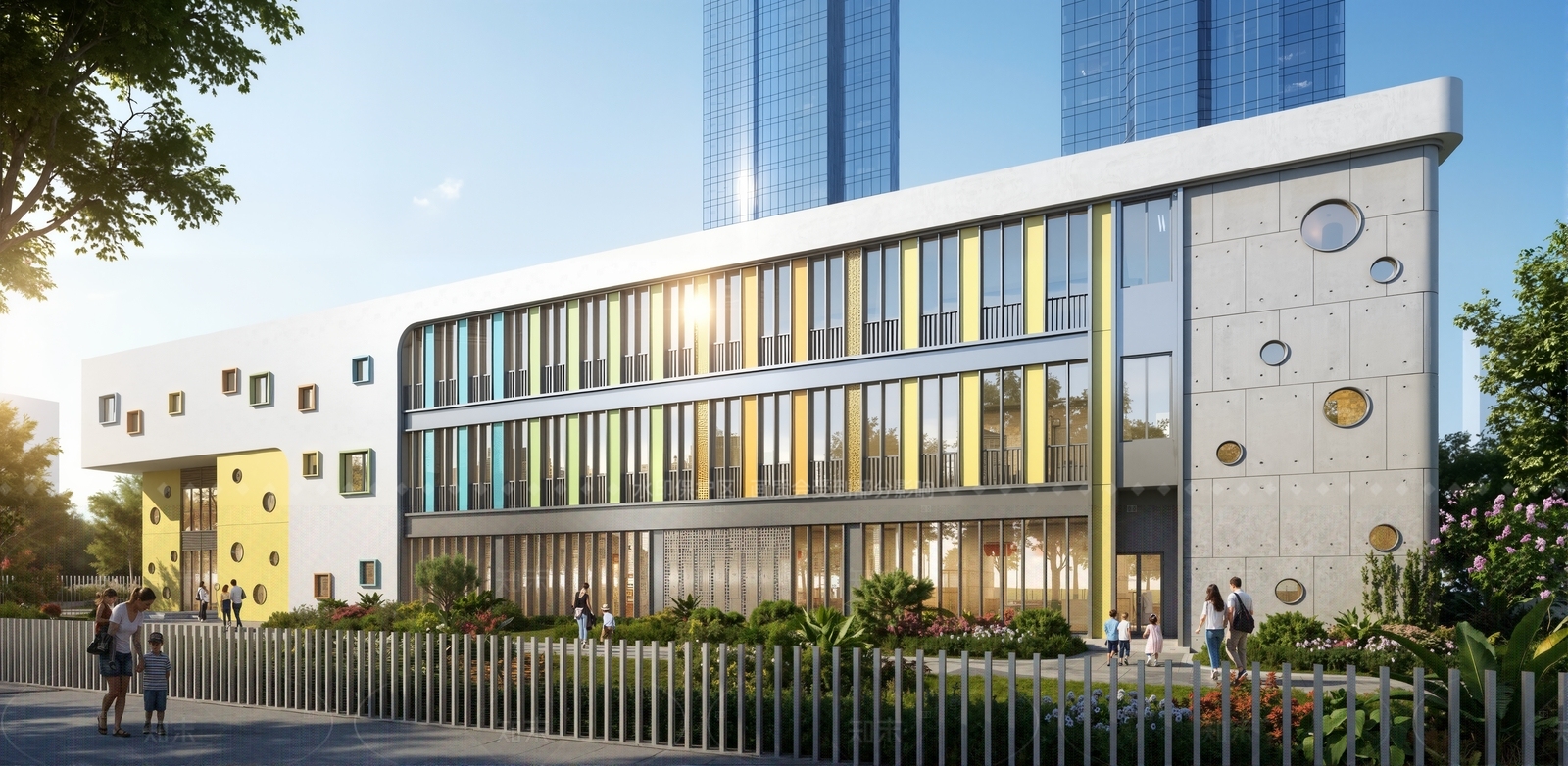 现代幼儿园SU模型下载【ID:1207622333】