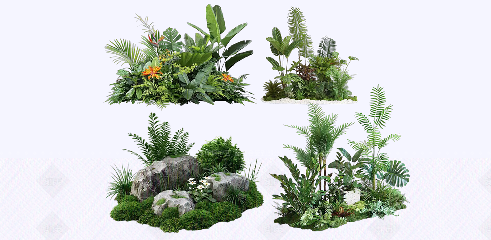 植物组合SU模型下载【ID:1207665844】