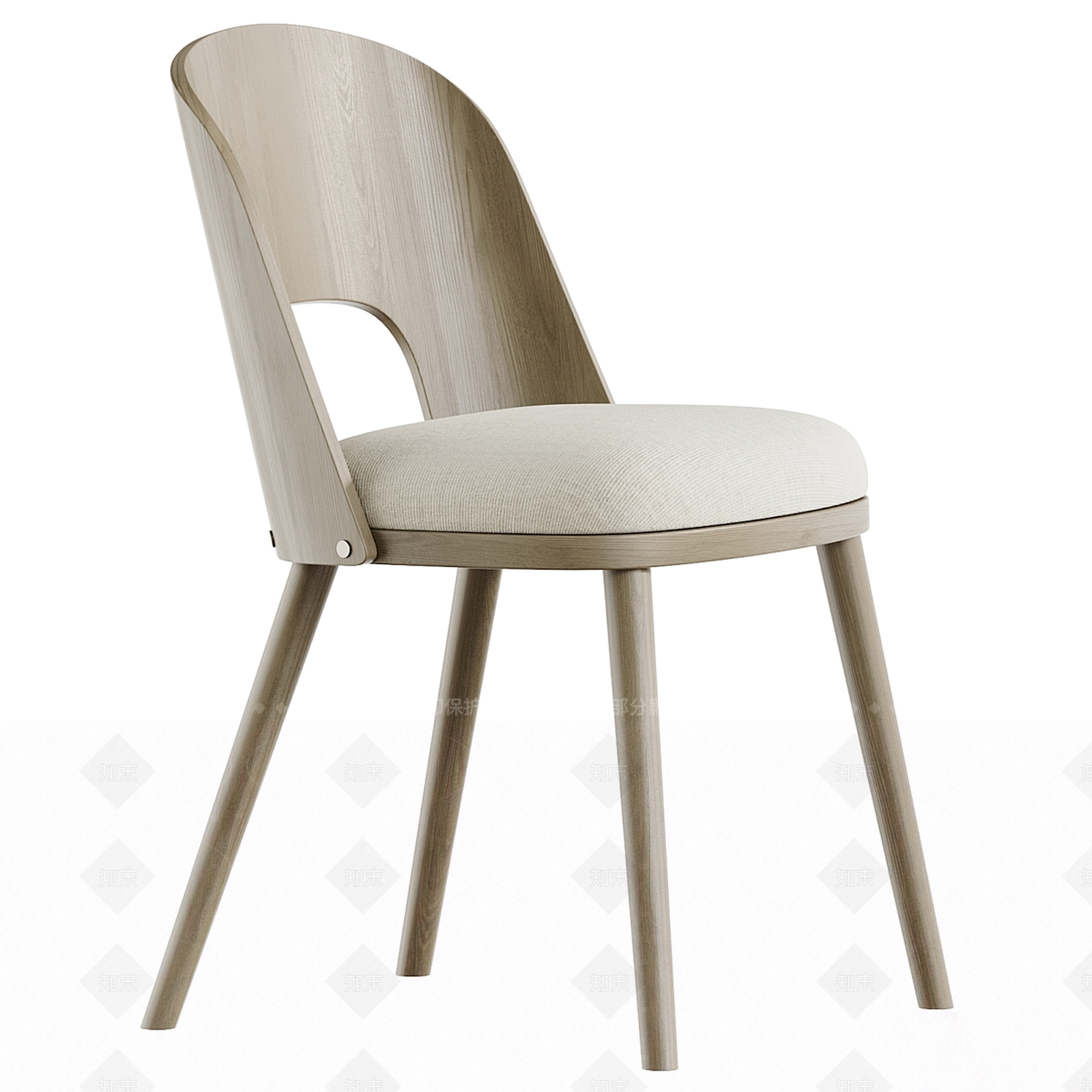 现代欧式餐椅3D模型下载【ID:1207626270】
