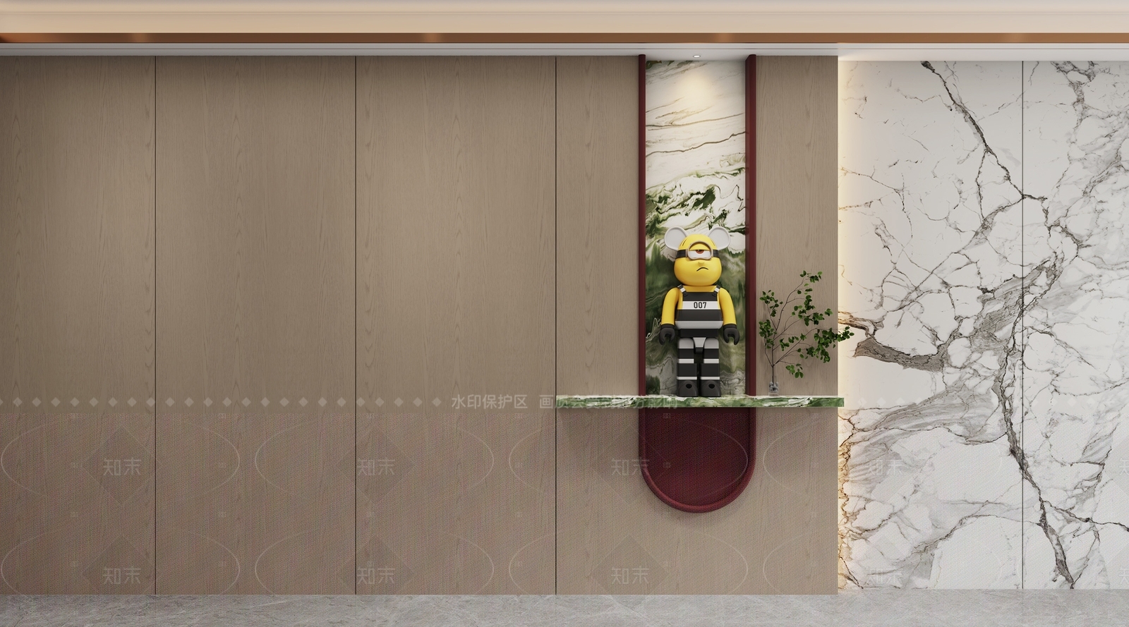 现代意式玄关3D模型下载【ID:1207627251】