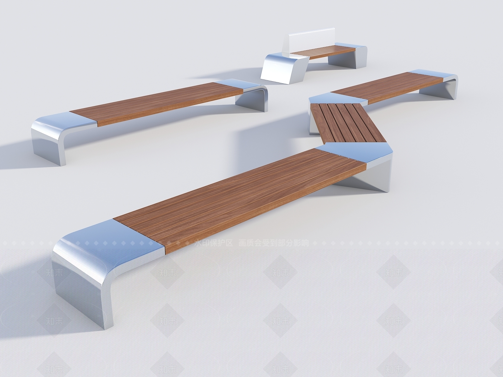 现代景观座椅3D模型下载【ID:1207629261】