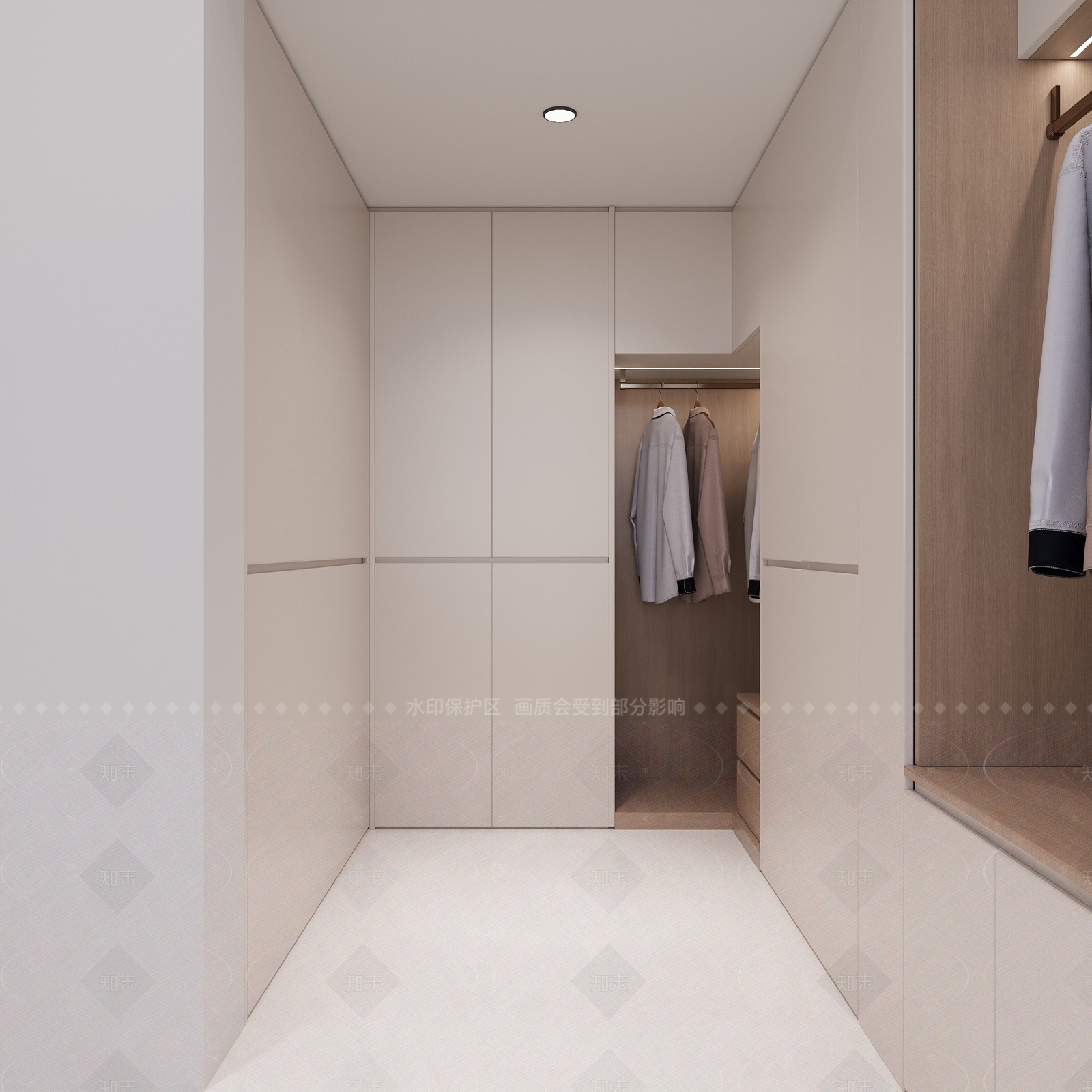 现代简约衣帽间3D模型下载【ID:1207629841】
