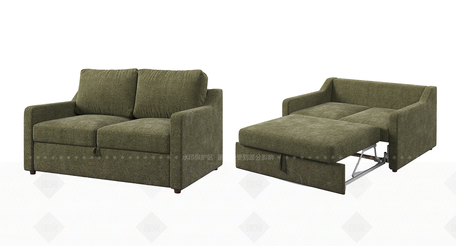 现代沙发床3D模型下载【ID:1207630251】