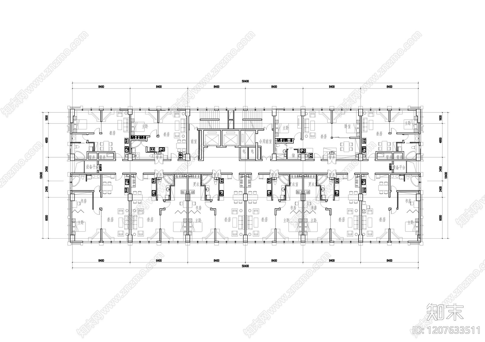 建筑平面布置图施工图下载【ID:1207633511】