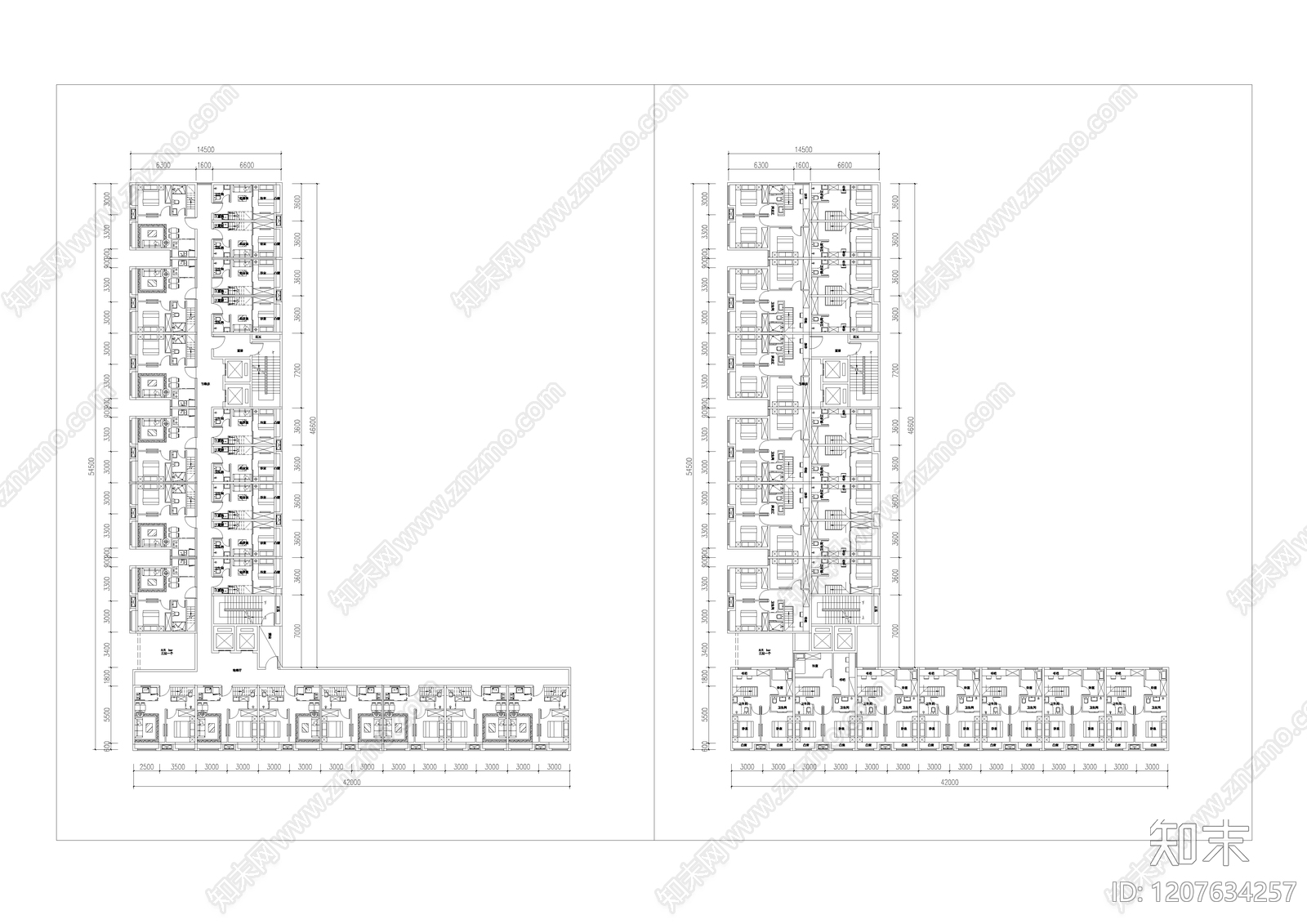 建筑平面布置图施工图下载【ID:1207634257】