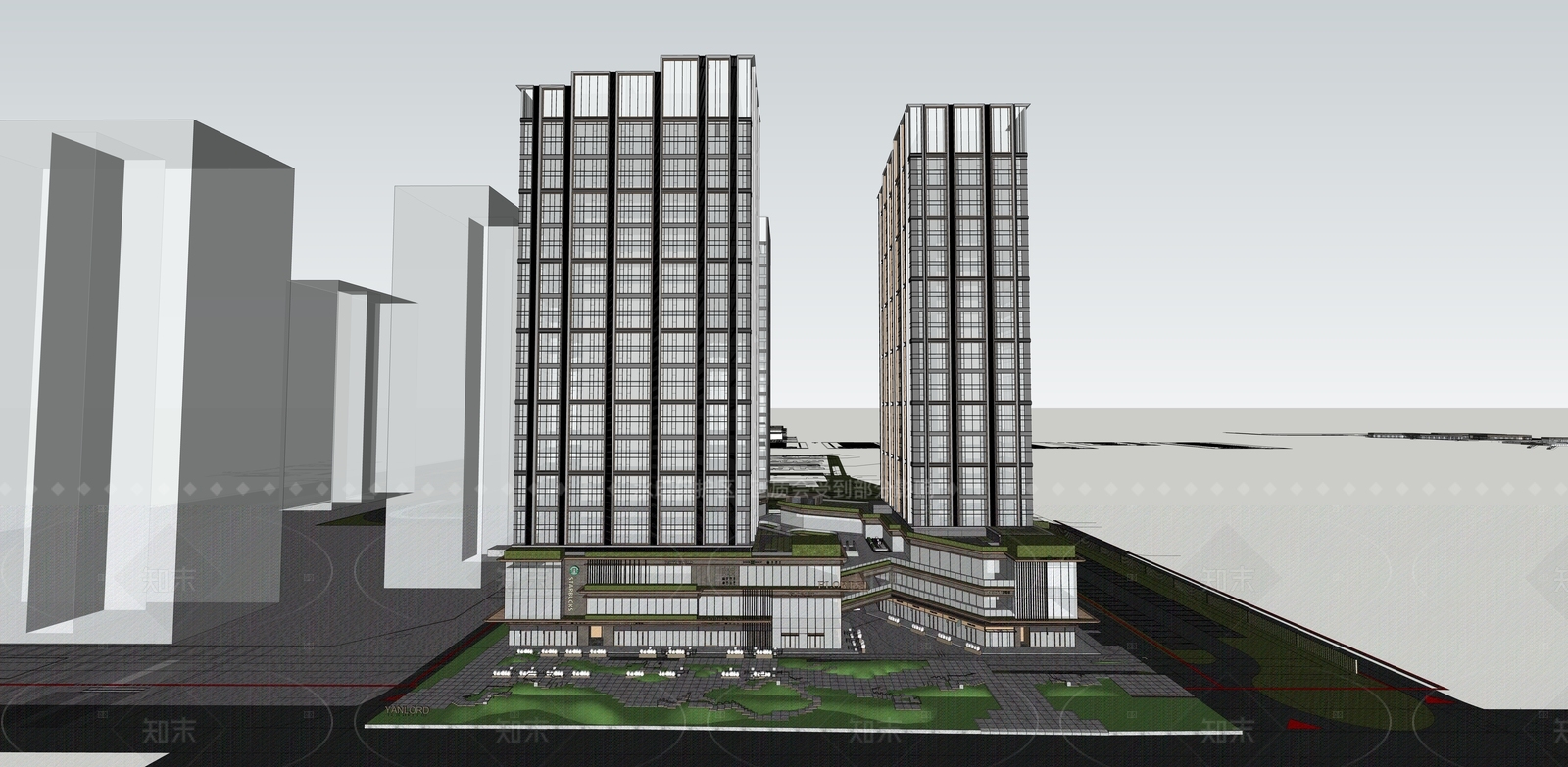 现代其他商业建筑SU模型下载【ID:1207635848】