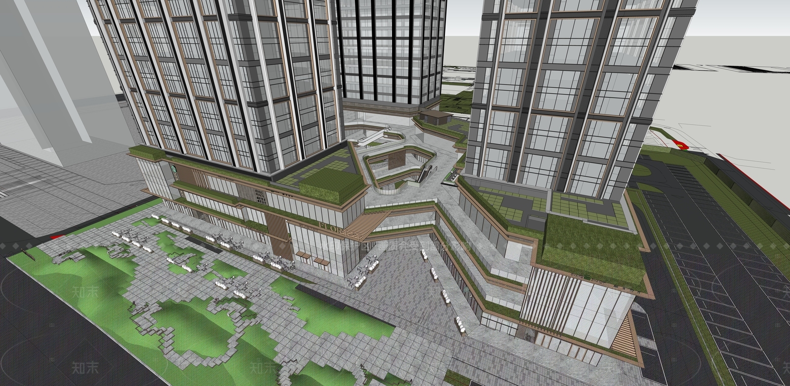 现代其他商业建筑SU模型下载【ID:1207635848】