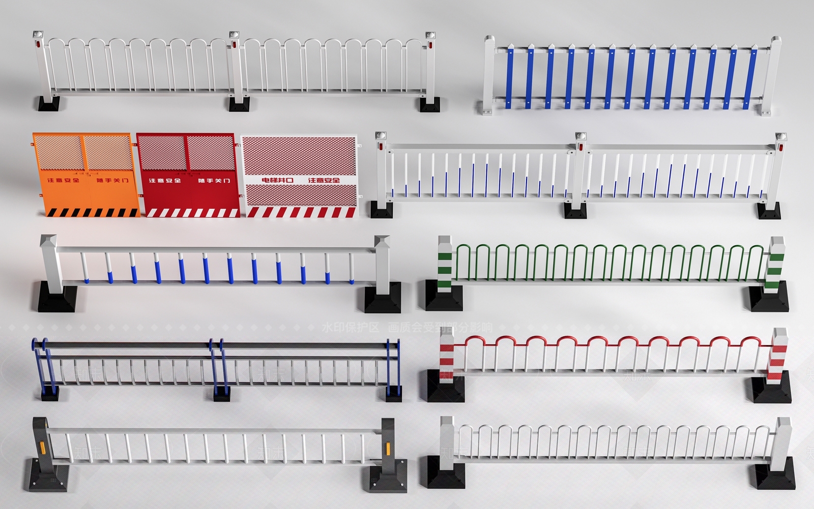 现代其他围挡围栏3D模型下载【ID:1207637627】