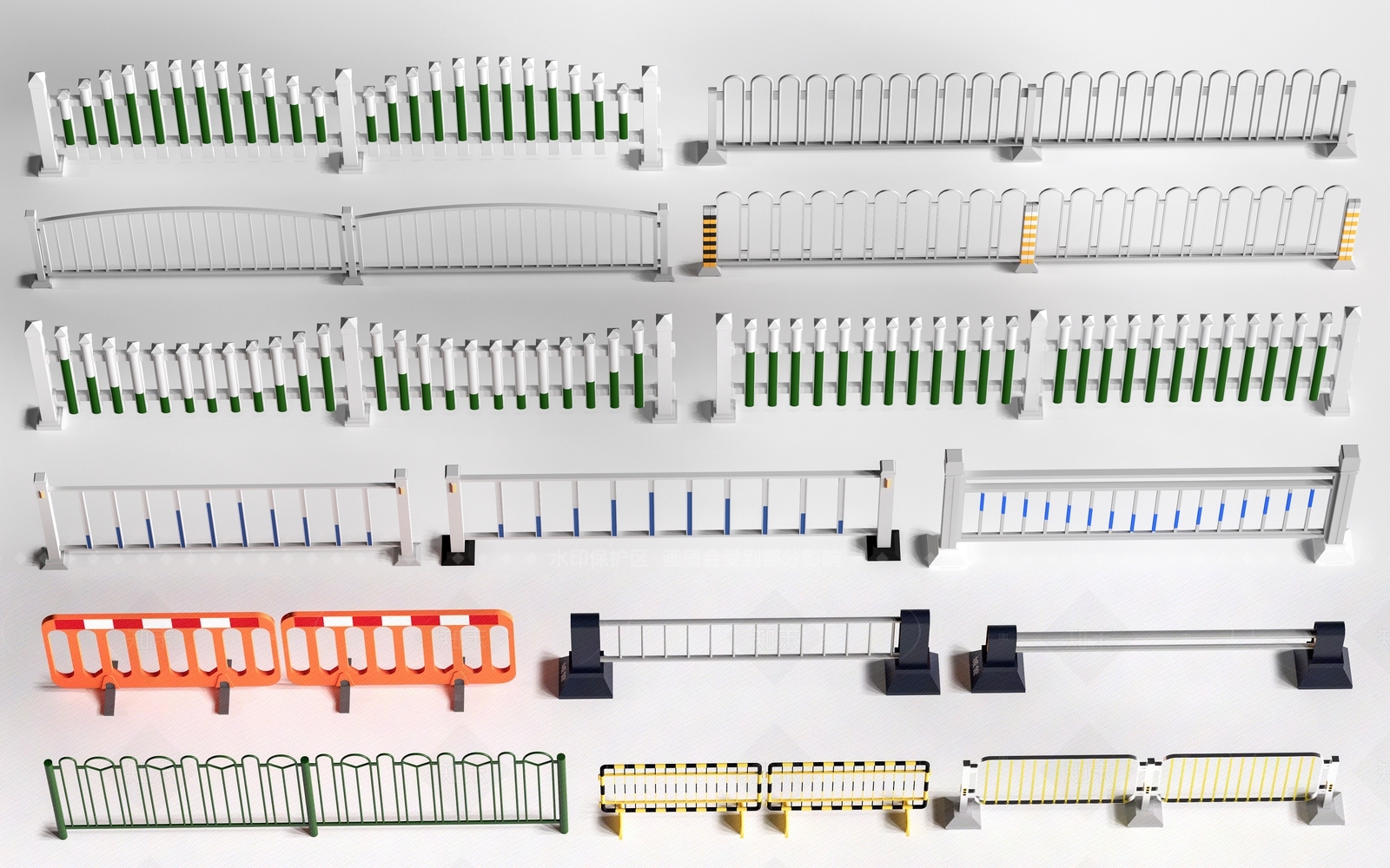 现代其他围挡围栏3D模型下载【ID:1207637770】