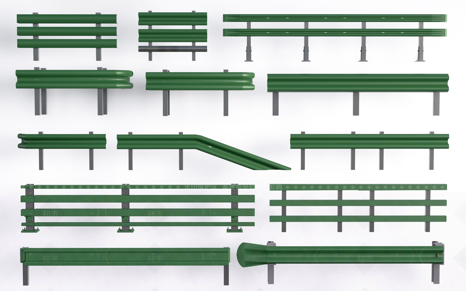 现代其他围挡围栏3D模型下载【ID:1207638216】