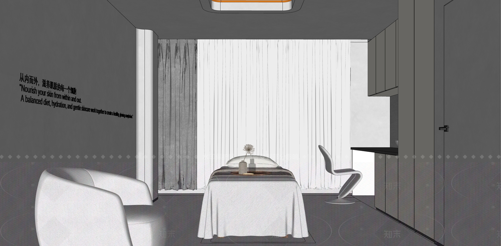 现代简欧美妆店SU模型下载【ID:1207638868】