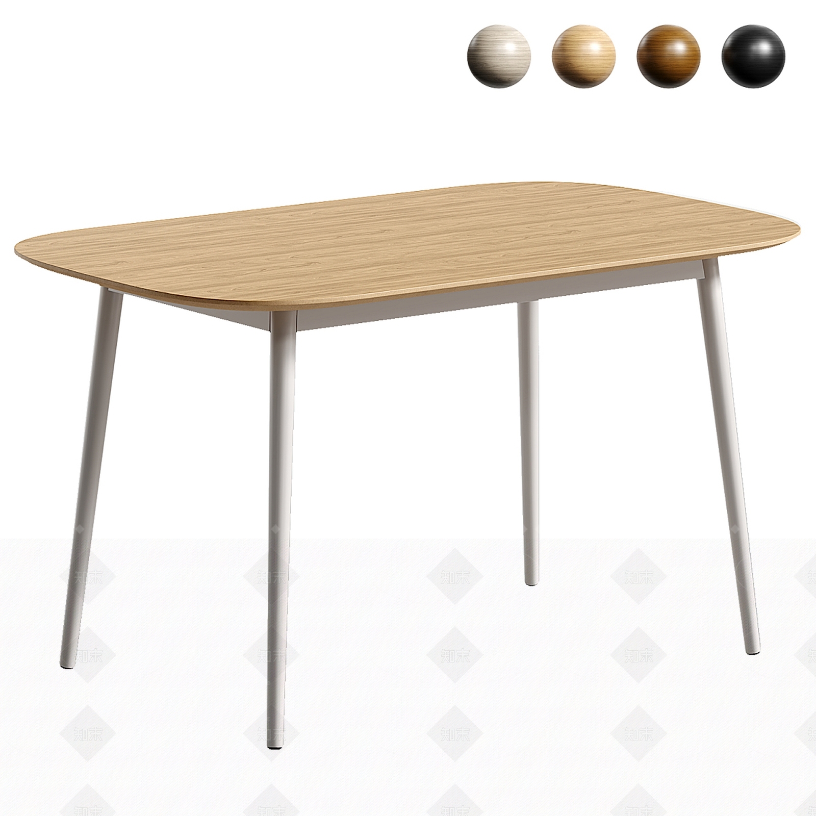 现代欧式餐桌3D模型下载【ID:1207640890】