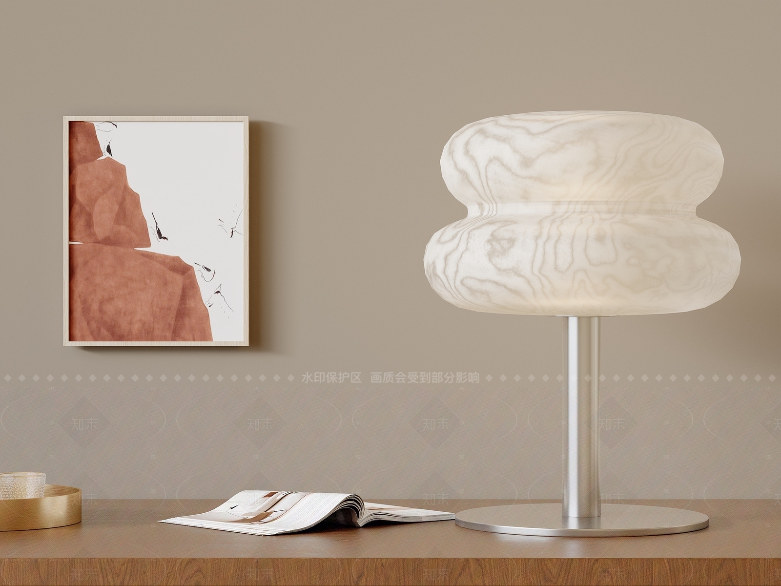 现代意式台灯3D模型下载【ID:1207640851】