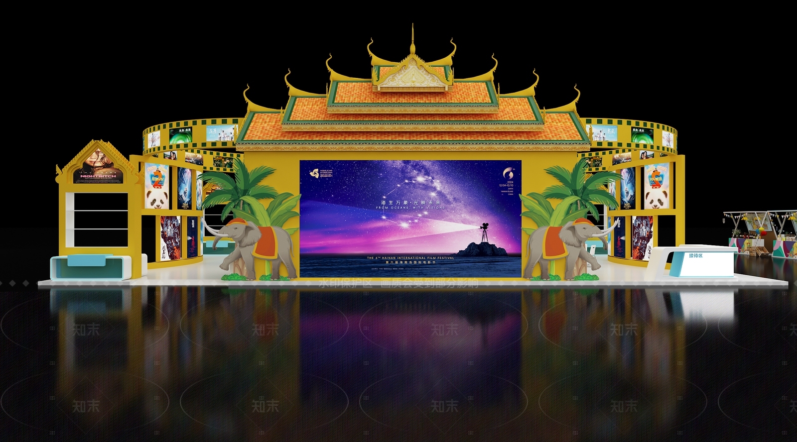 现代中古文创展台3D模型下载【ID:1207642324】