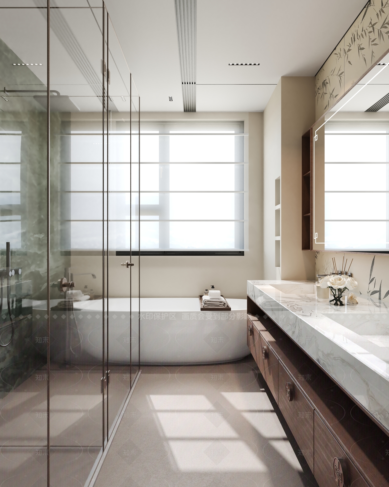 新中式中式卫生间3D模型下载【ID:1207642799】