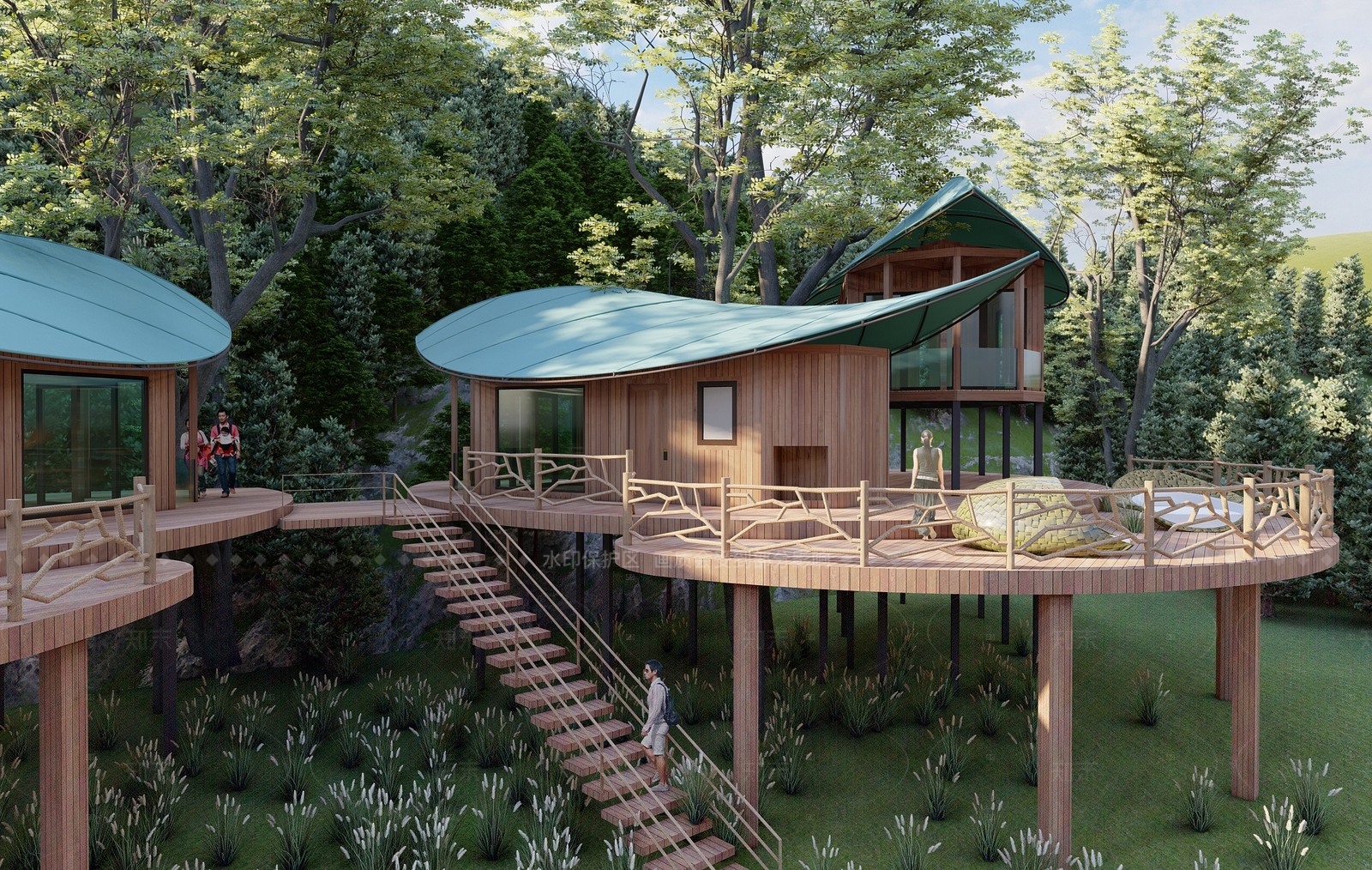 现代树屋SU模型下载【ID:1207643772】