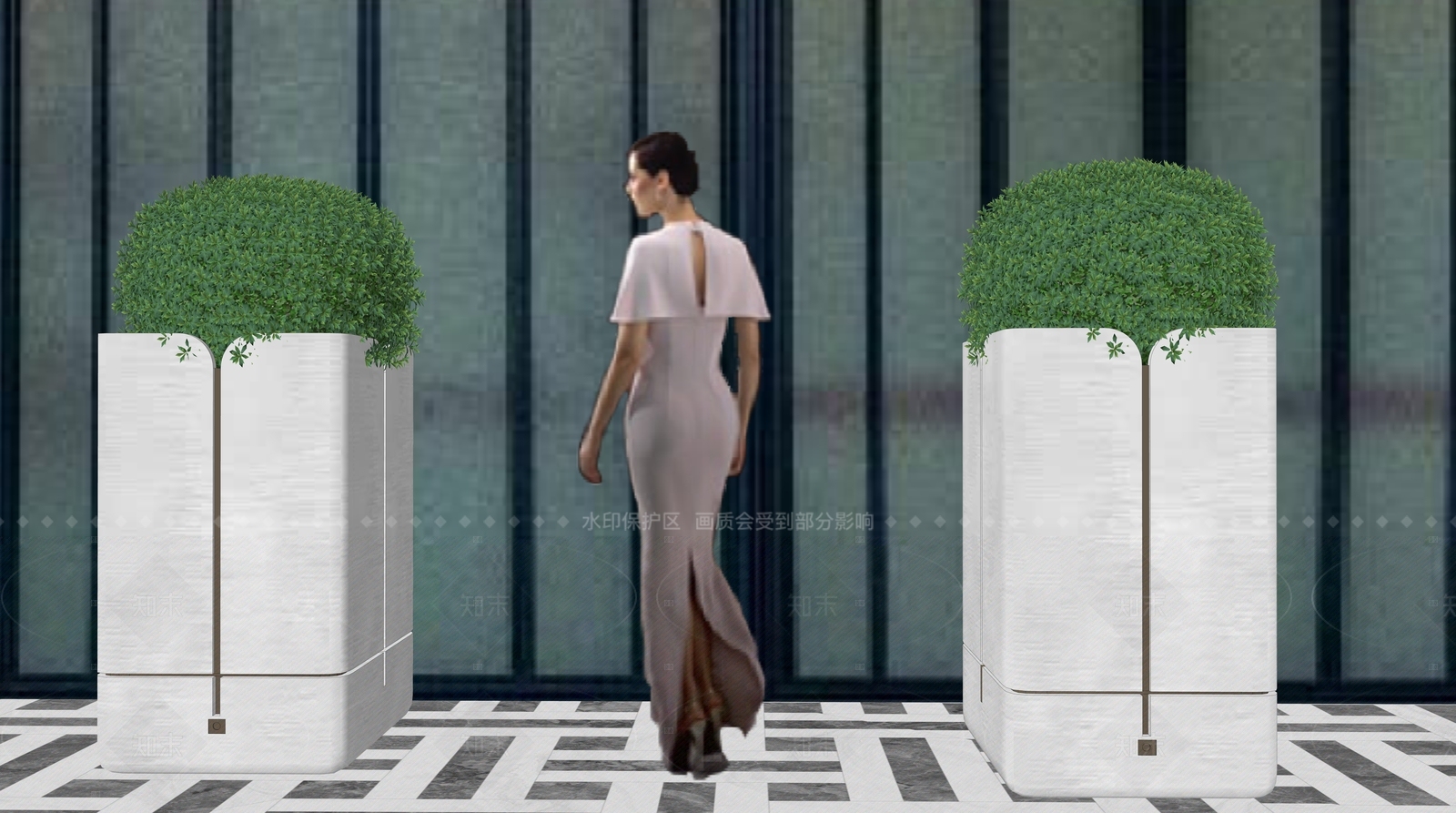 现代花钵花器SU模型下载【ID:1207647734】