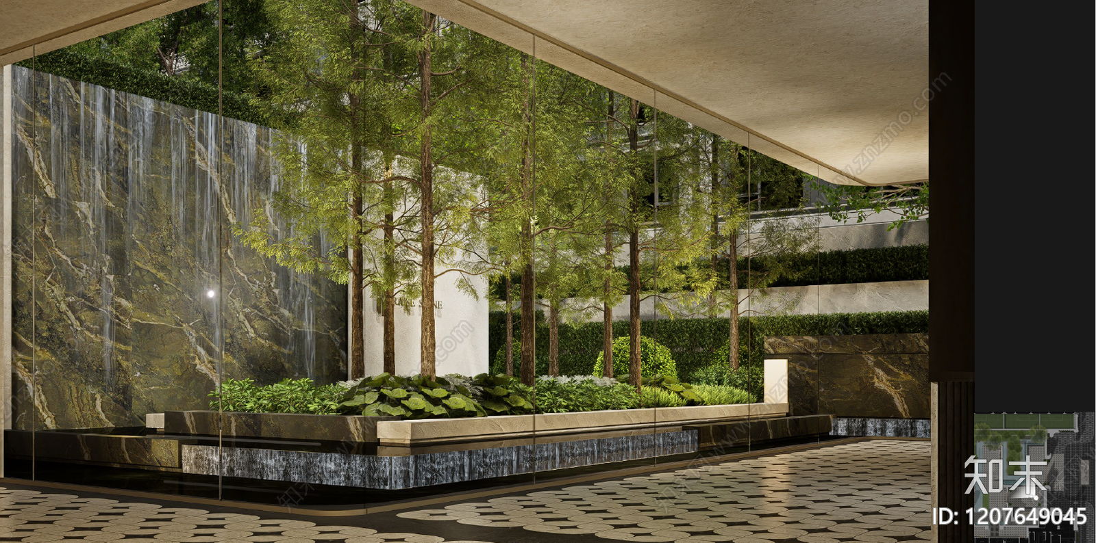 现代轻奢示范区景观下载【ID:1207649045】