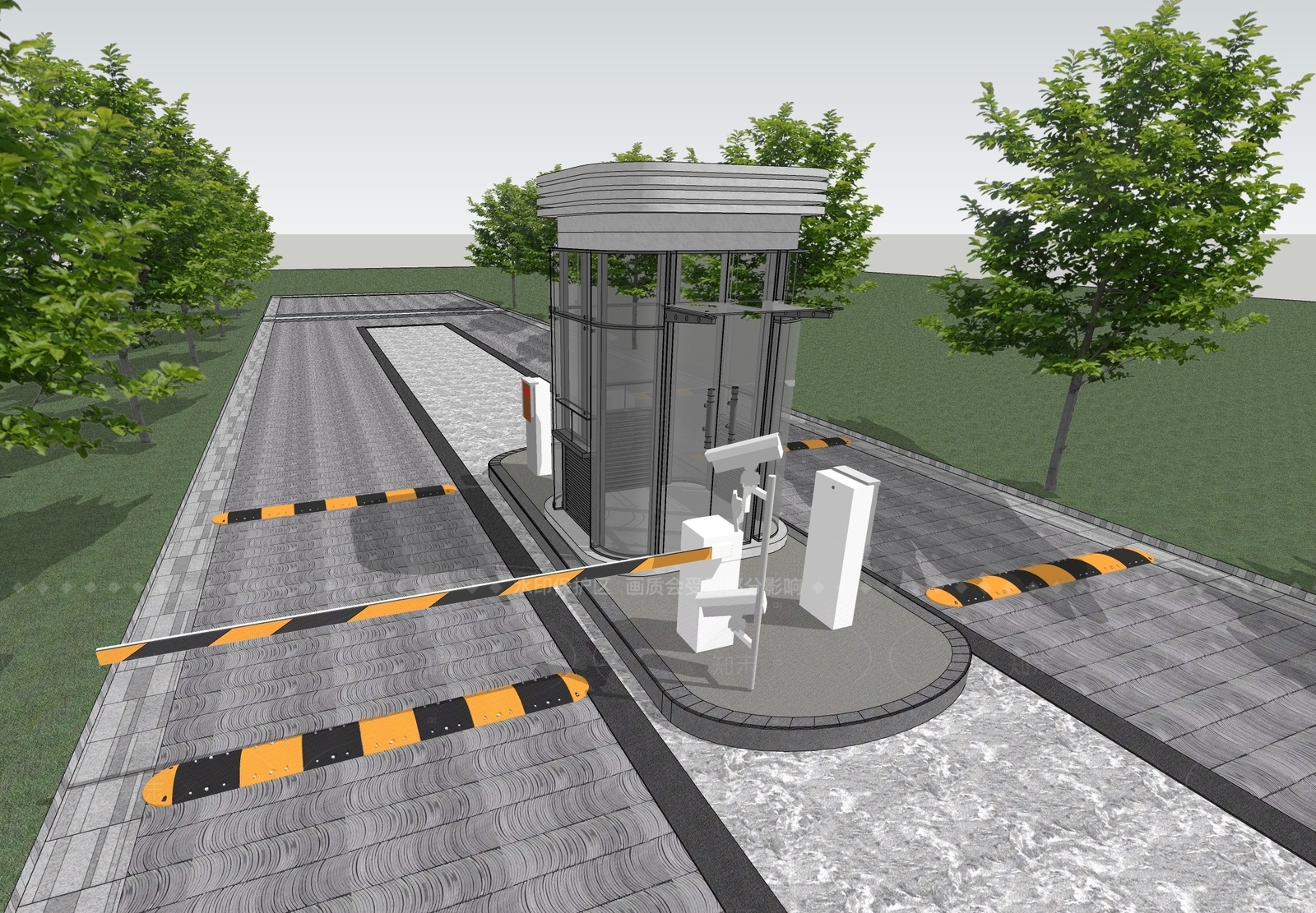 现代其他公共建筑SU模型下载【ID:1207650020】