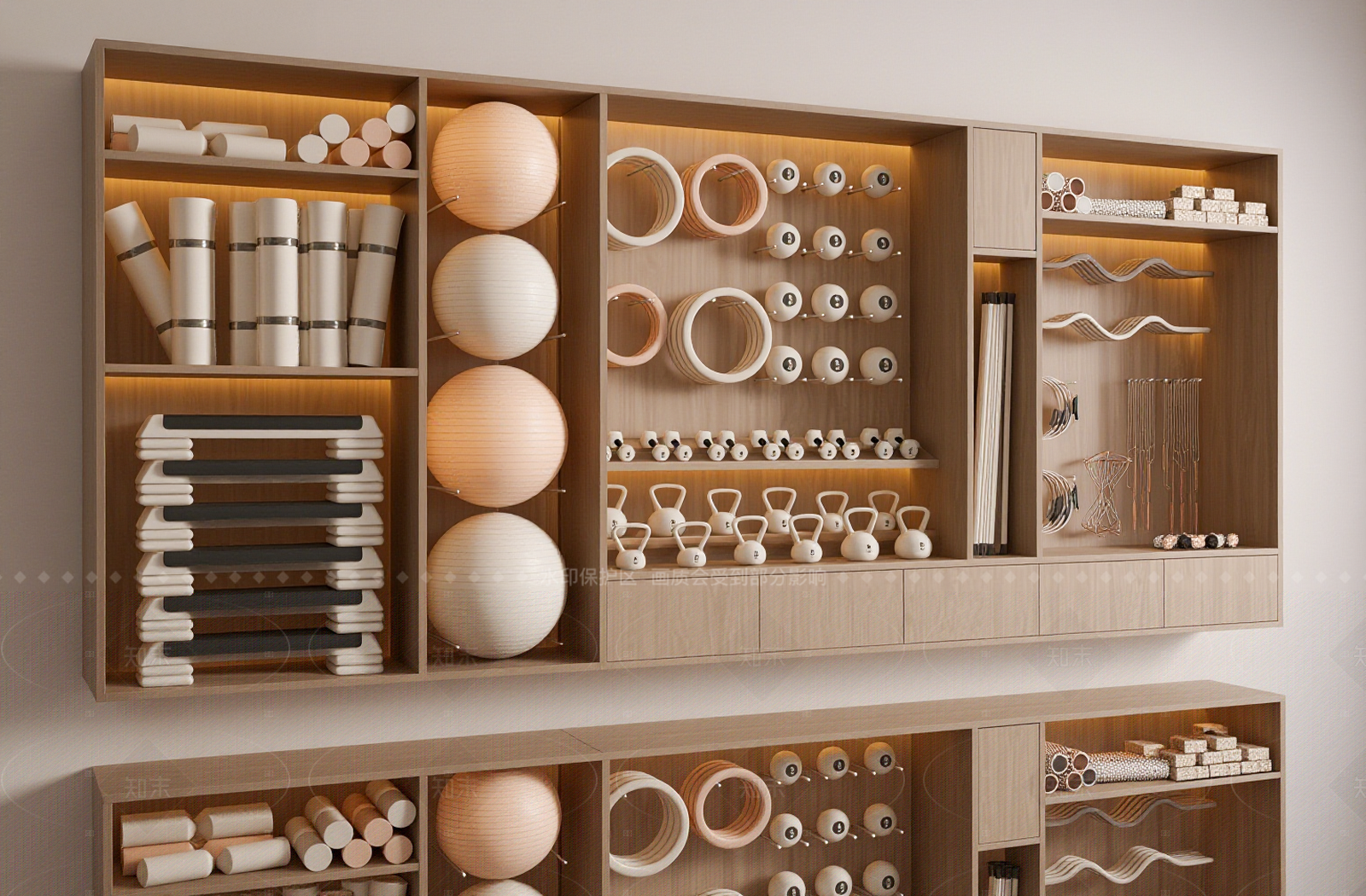 现代健身器材3D模型下载【ID:1207650242】