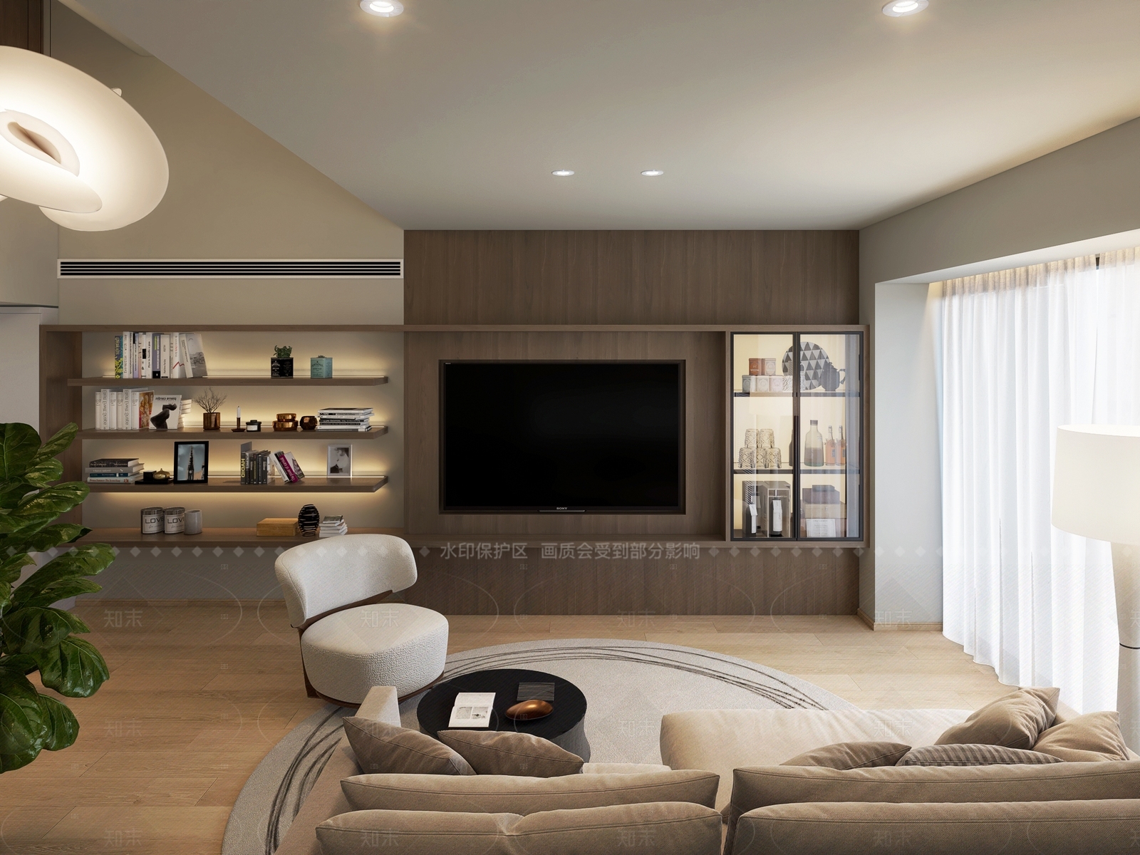 现代简约公寓3D模型下载【ID:1207653345】