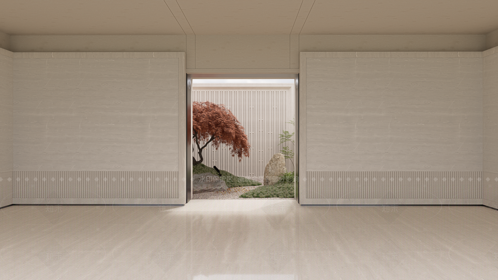 现代日式庭院小品SU模型下载【ID:1207651708】