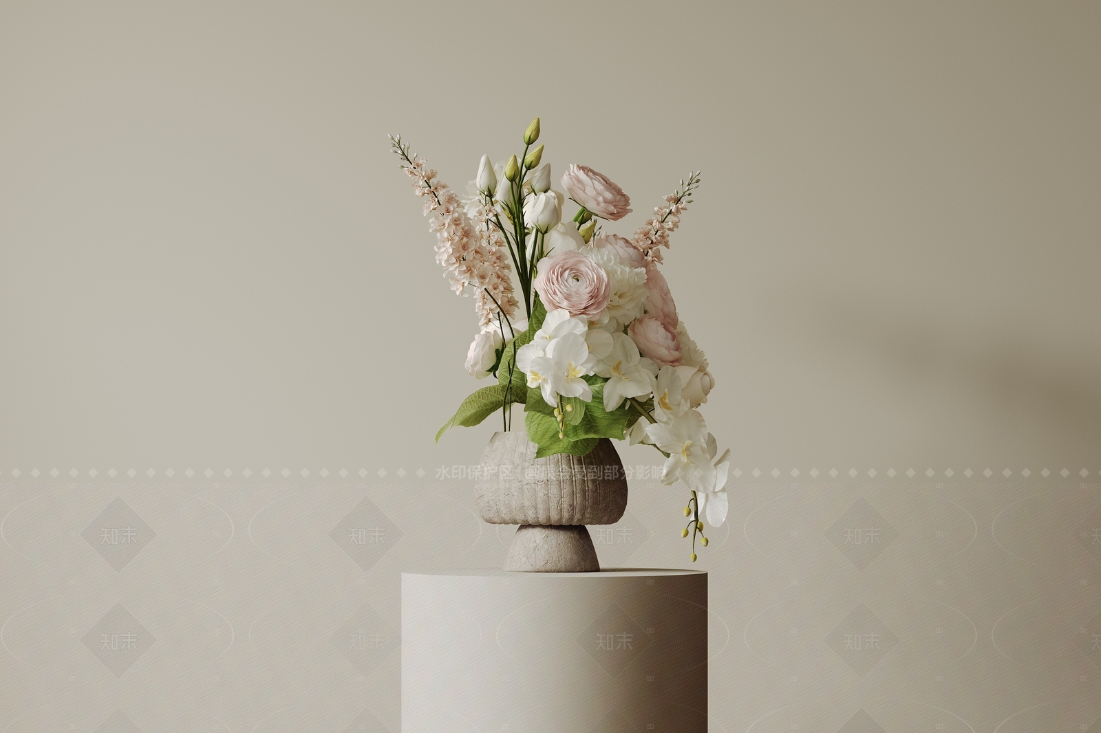 现代中古花艺SU模型下载【ID:1207653535】