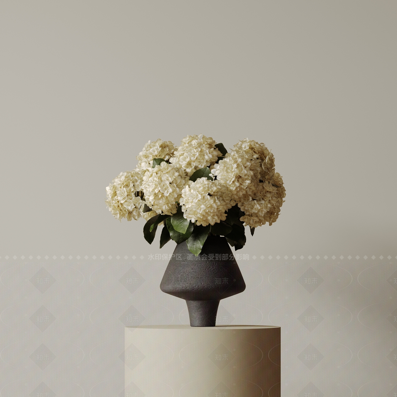 现代中古花艺3D模型下载【ID:1207654645】