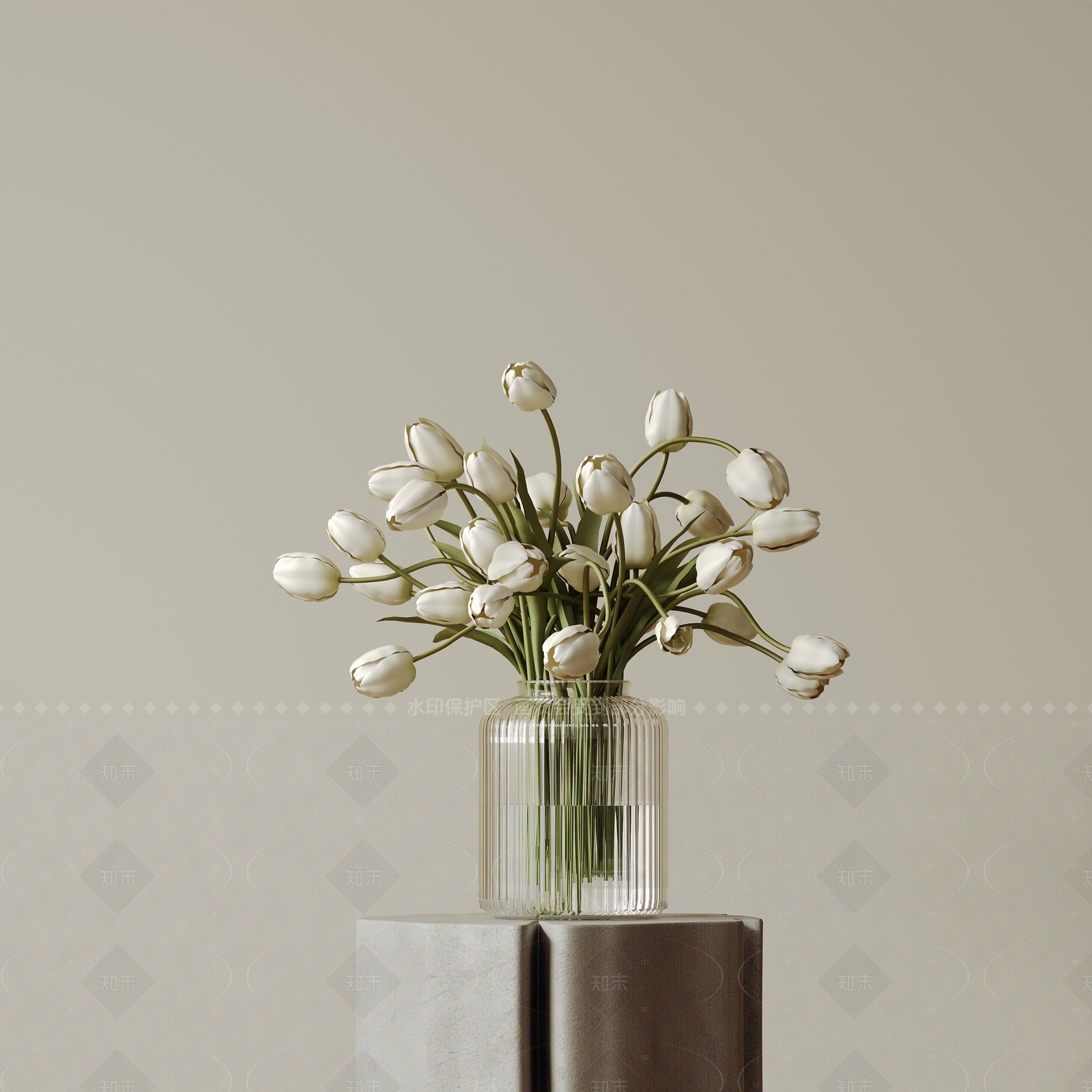 现代中古花艺3D模型下载【ID:1207655027】