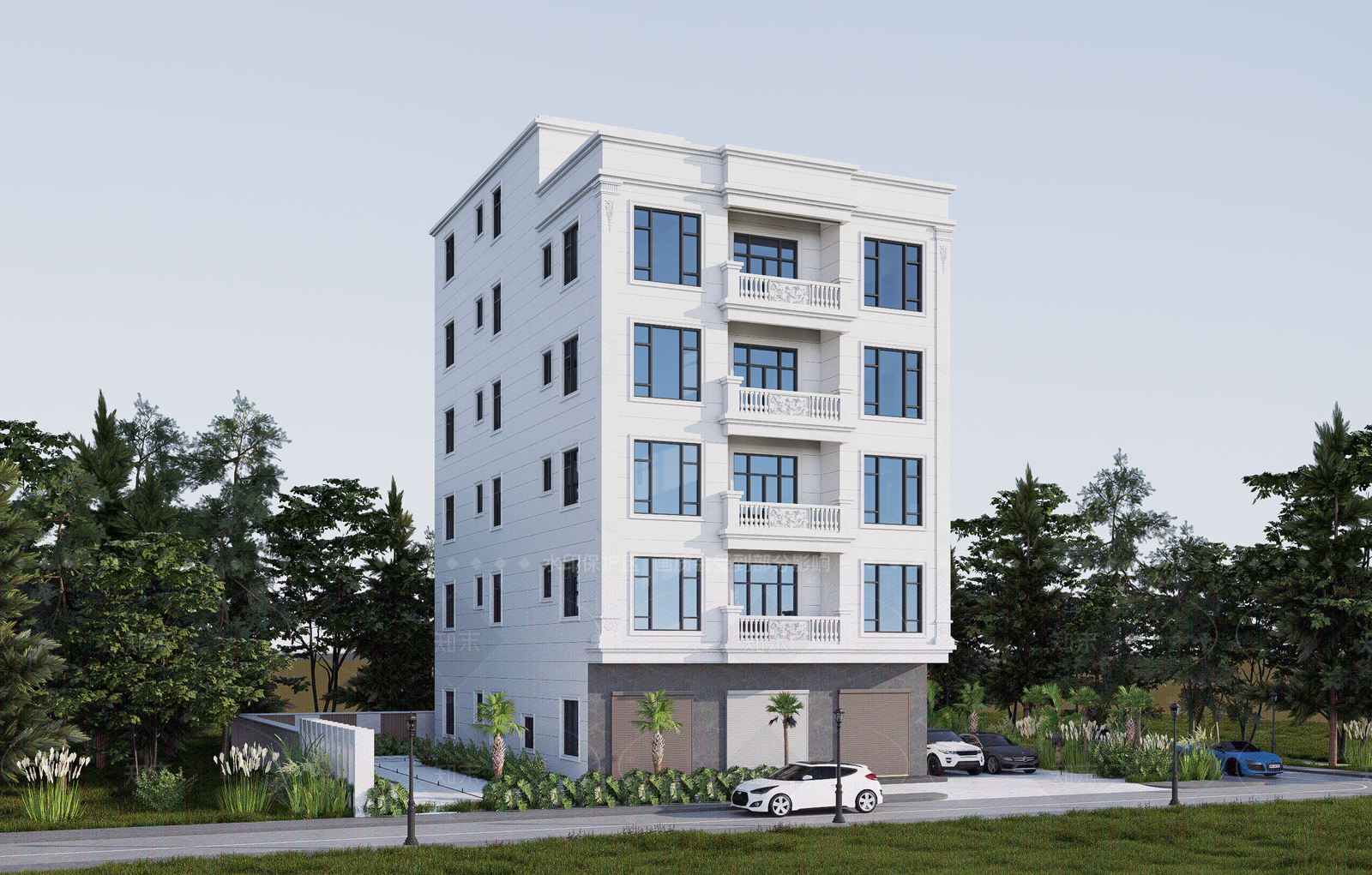 欧式别墅SU模型下载【ID:1207655370】